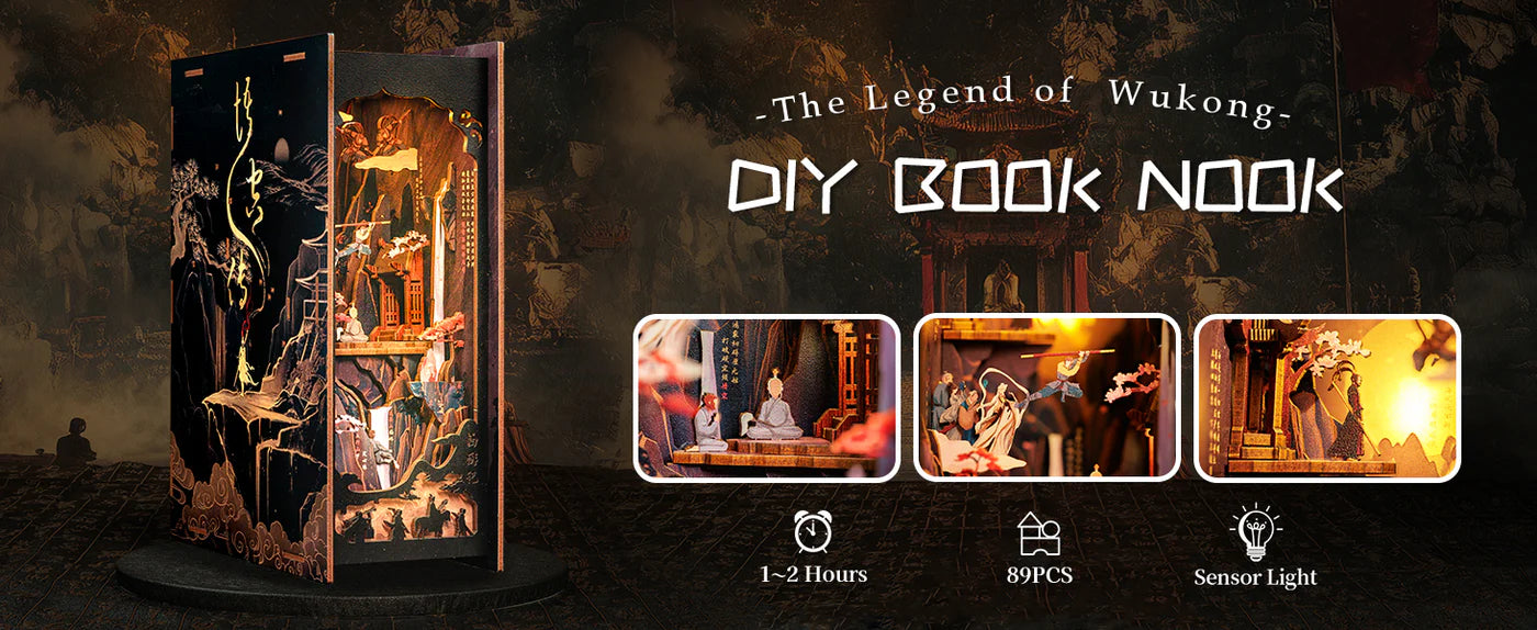 CUTEBEE MZ-01 DIY Book Nook Kit (The Legend of WU KONG)