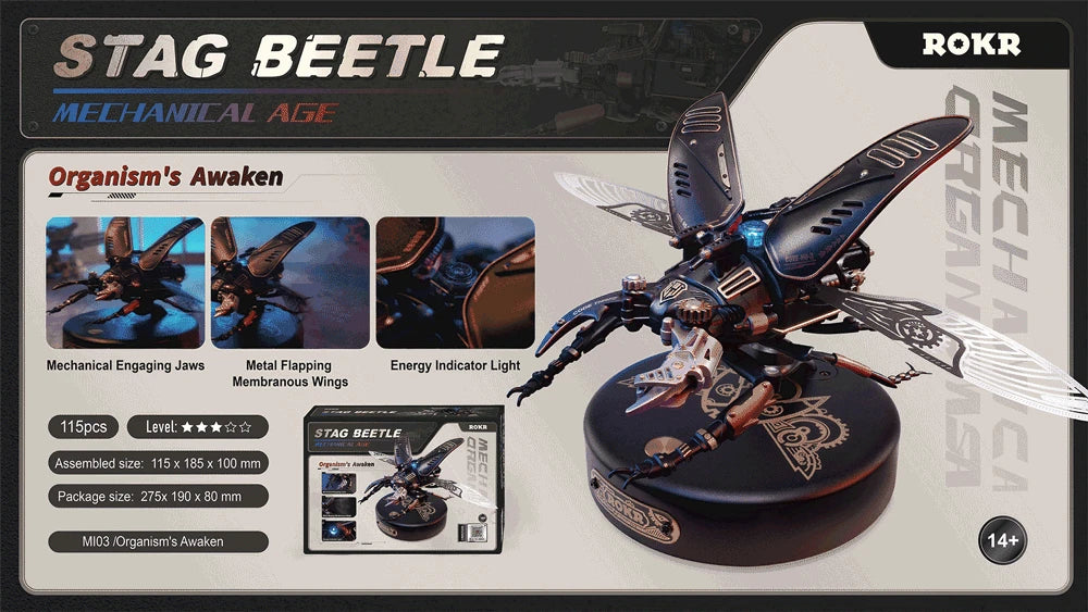 Robotime ROKR MI03 Storm Beetle Model DIY 3D Puzzle