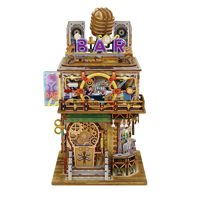 Tonecheer TQ183 Punk Bar 3D puzzle storage box