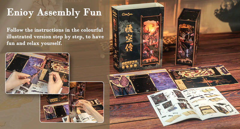 CUTEBEE MZ-01 DIY Book Nook Kit (The Legend of WU KONG)