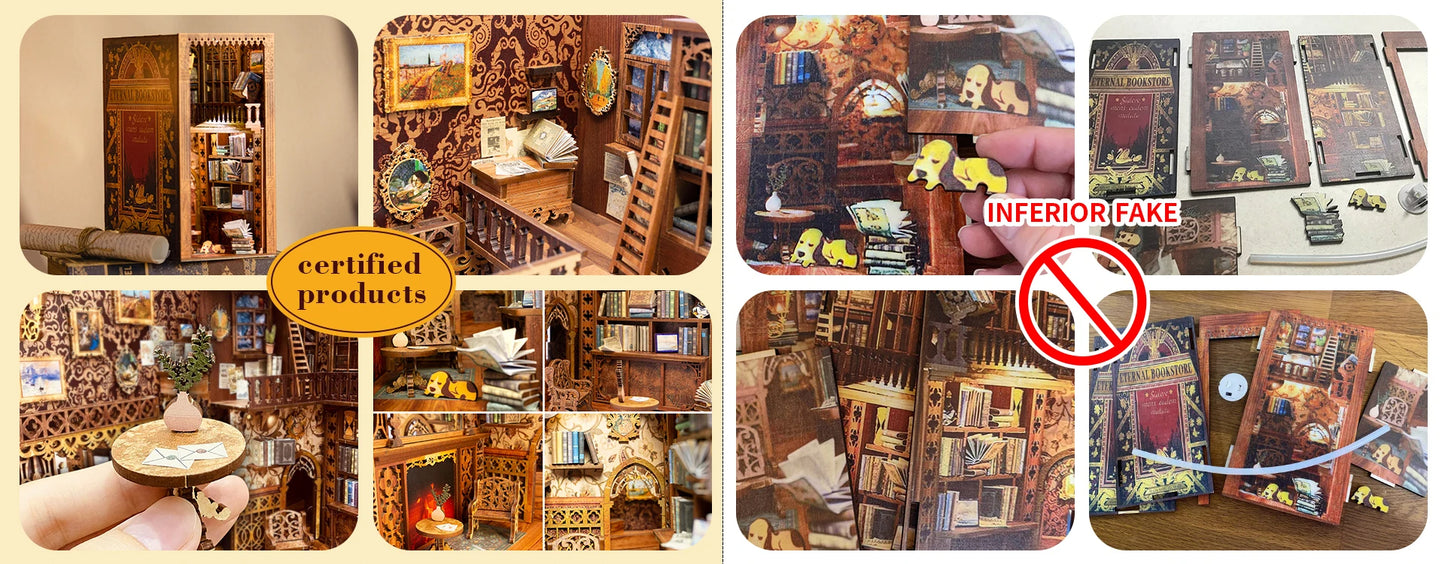 CUTEBEE DIY YS-06A Book Nook Kit (Under the Sakura Tree)