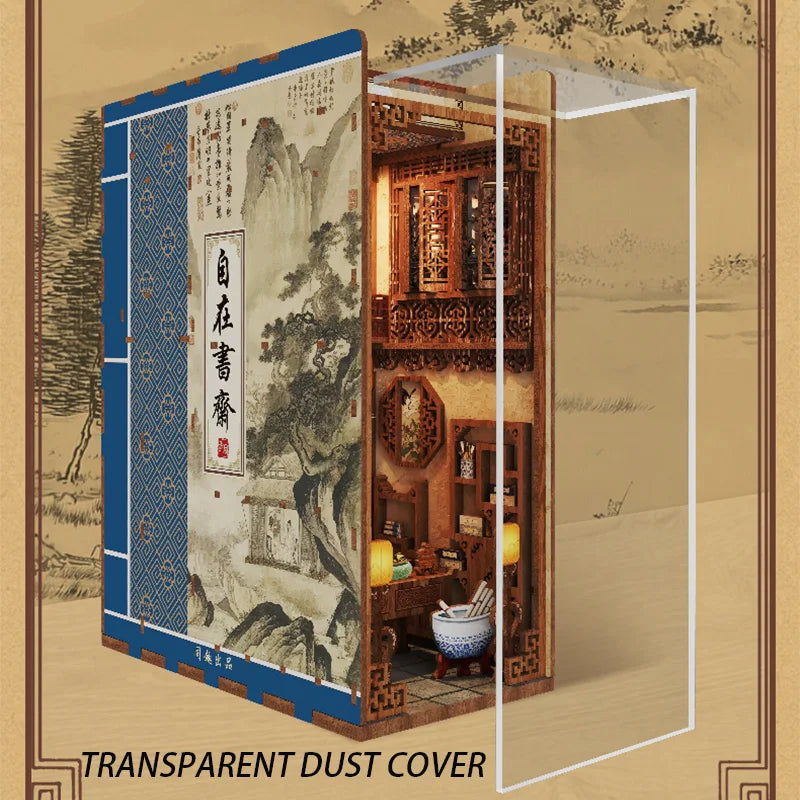 Tonecheer TQ529 - 3D wooden Booknook - Ancient Study Scene