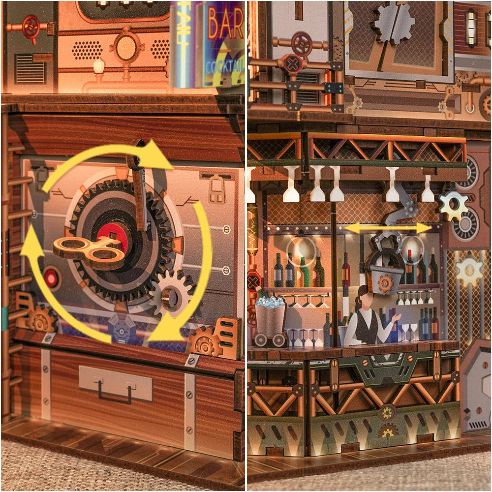 Tonecheer TQ183 Punk Bar 3D puzzle storage box