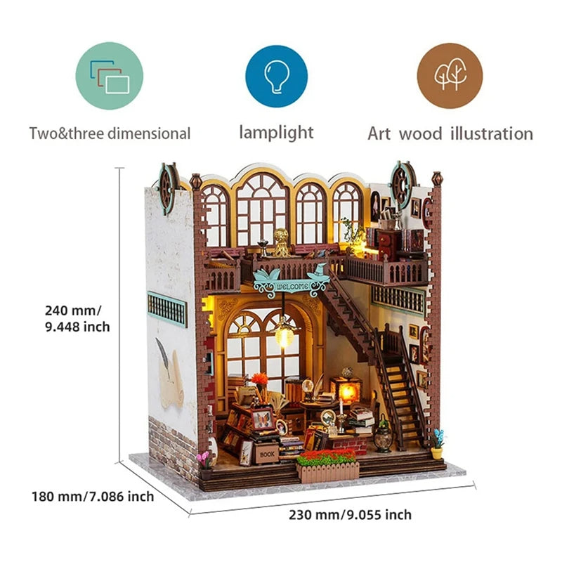DIYCLUB-YY TSZH216 - Magic Book House with Cover