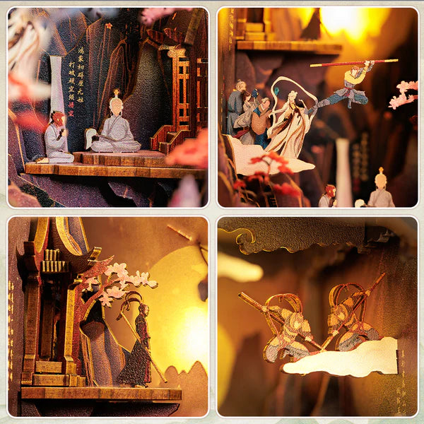 CUTEBEE MZ-01 DIY Book Nook Kit (The Legend of WU KONG)