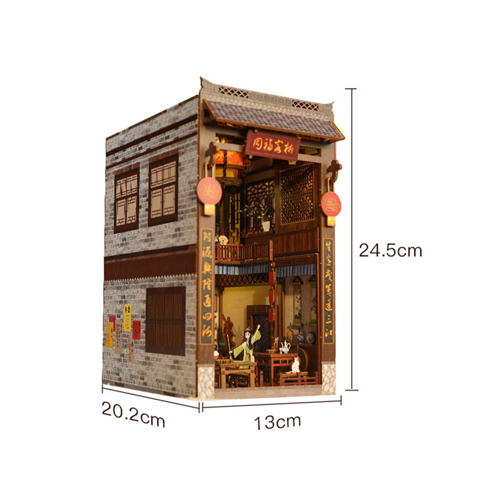 DIYCLUB-YY Model CH-01 3D wooden Book Nook - Tong Fook Inn
