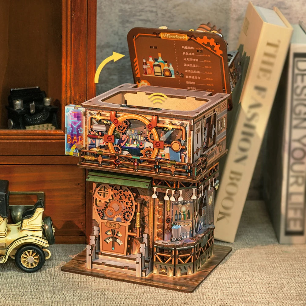 Tonecheer TQ183 Punk Bar 3D puzzle storage box