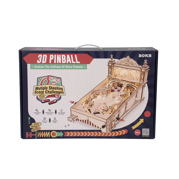 ROKR - EG01 - 3D Pinball Machine 3D Wooden Puzzle