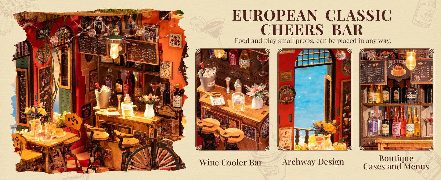 Rolife DG173 DIY Miniature House - Cheers Bar & Dining