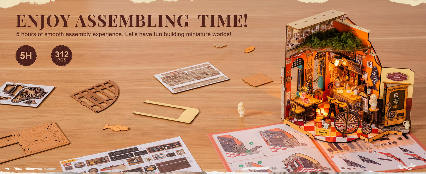 Rolife DG173 DIY Miniature House - Cheers Bar & Dining