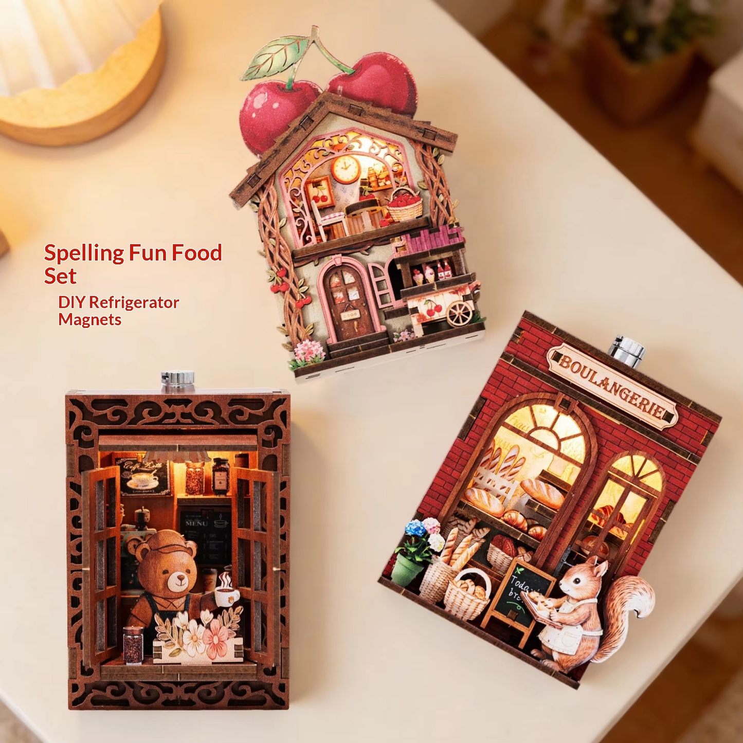 Hamaileon RFM-02  Little Bear metal stciker #D wooden puzzle