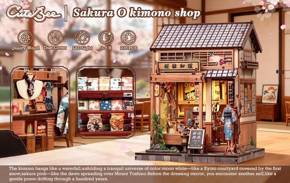 Pre-order Cutebee CWGC223 Sajura O Kimono Shop Japanese Housing series