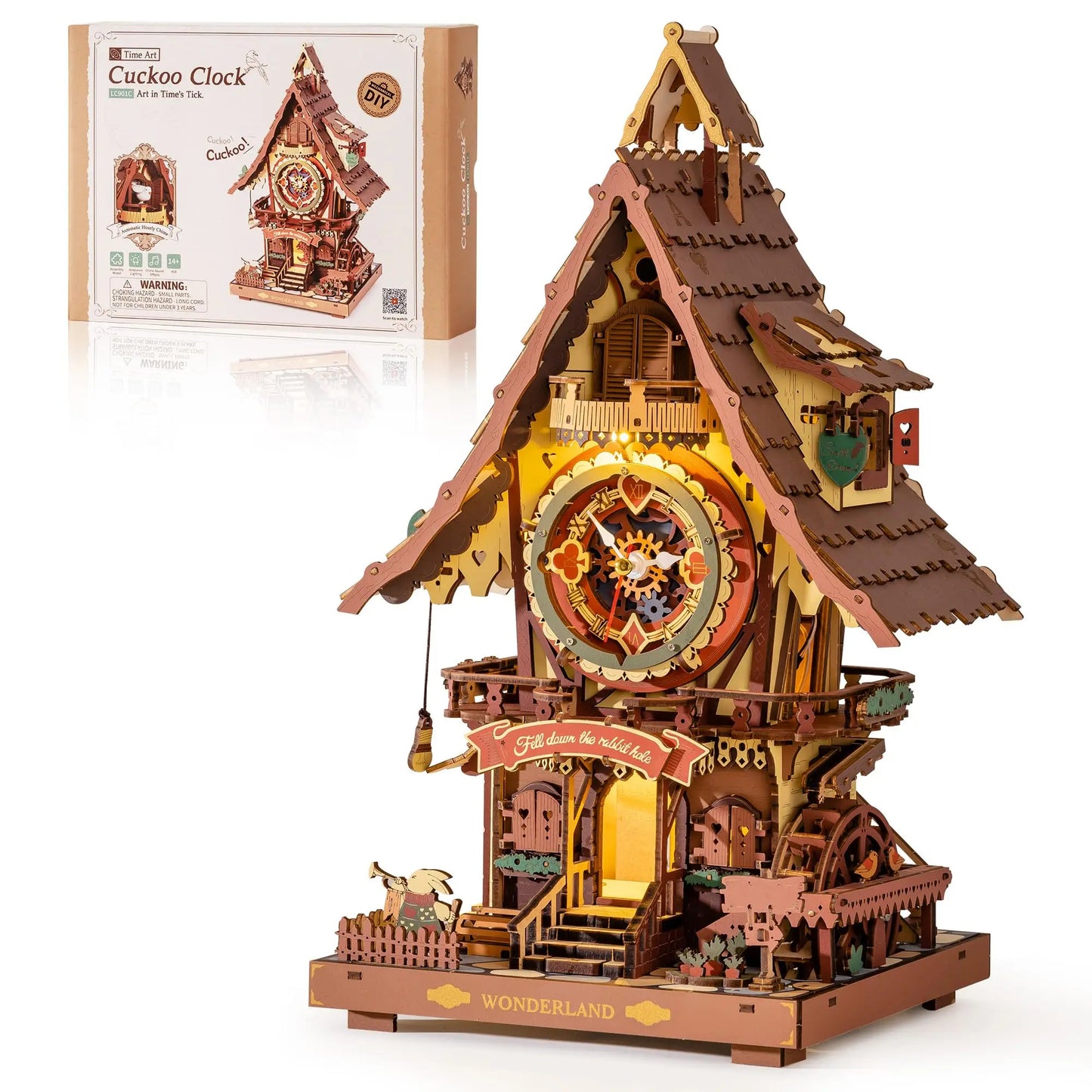ROKR RLC901C Cuckoo Clock Mechanical 3D Wooden Puzzle