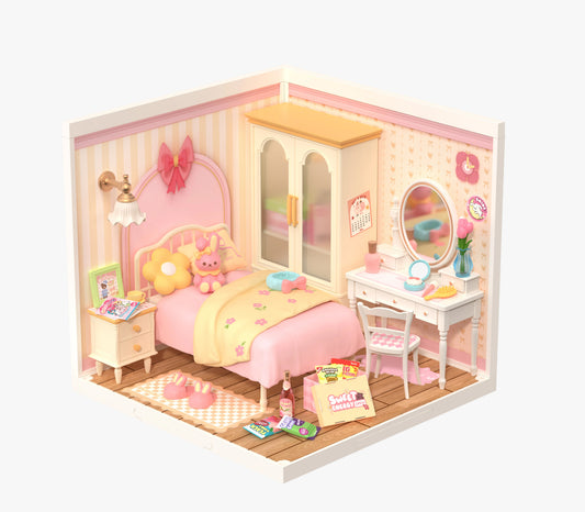 Robotime - DW016 - Rolife Lovely Pink Bedroom