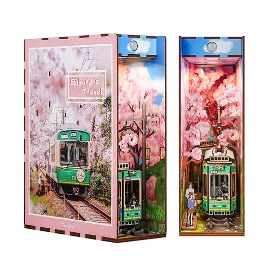 TONECHEER TQ119 (TQ516) Sakura's Travel Bookend with lights with motion sensor