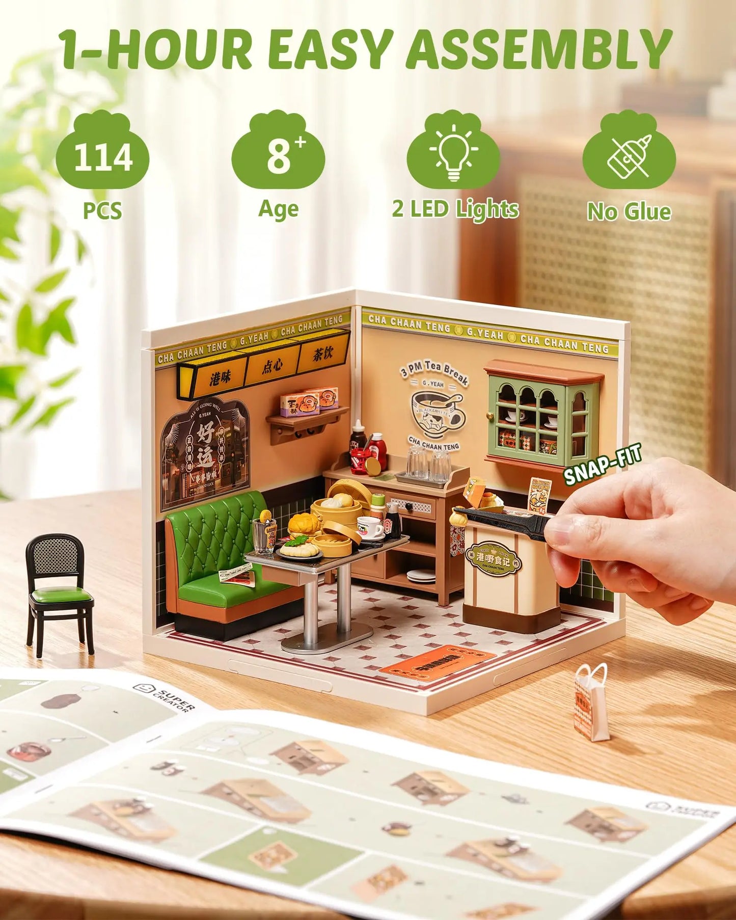 Robotime - Rolife Hong Kong Bites Cafe Super Creator DW021