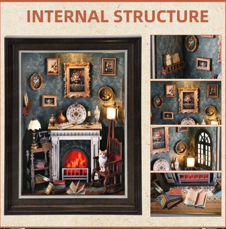 (Pre-order) Hamaileon ZR02 New Innovation Fireplace Photo Frame with Light