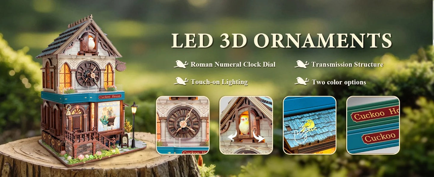 Hamaileon SQ-61 Cuckoo Clock House Kit