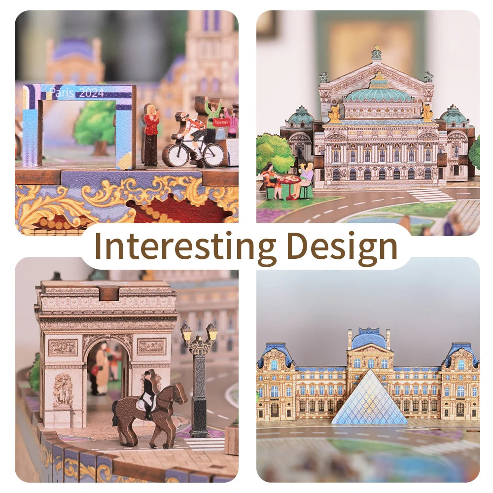 TONECHEER TQ036 Romantic Paris Music Box