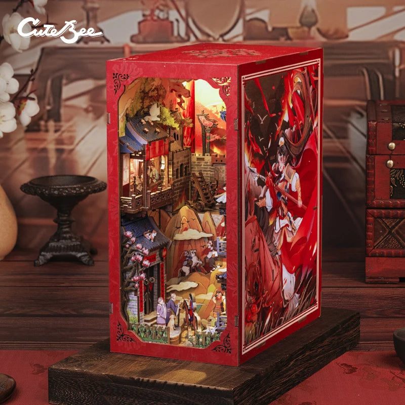 CUTEBEE EK-02B DIY Book Nook Kit（The Legend of Mulan）