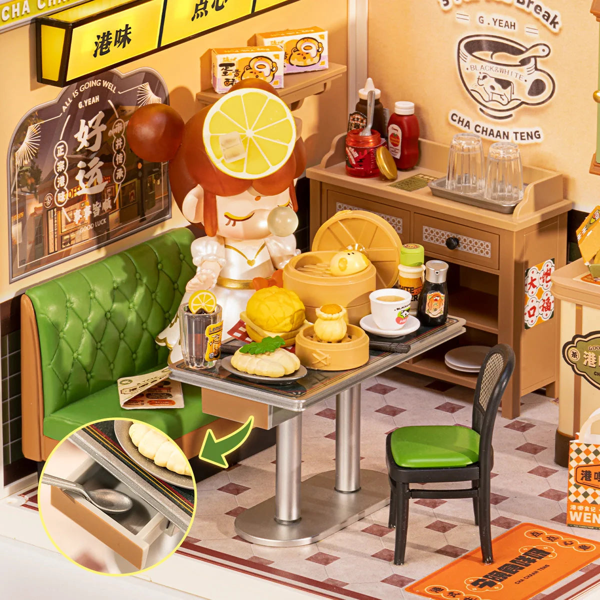 Robotime - Rolife Hong Kong Bites Cafe Super Creator DW021