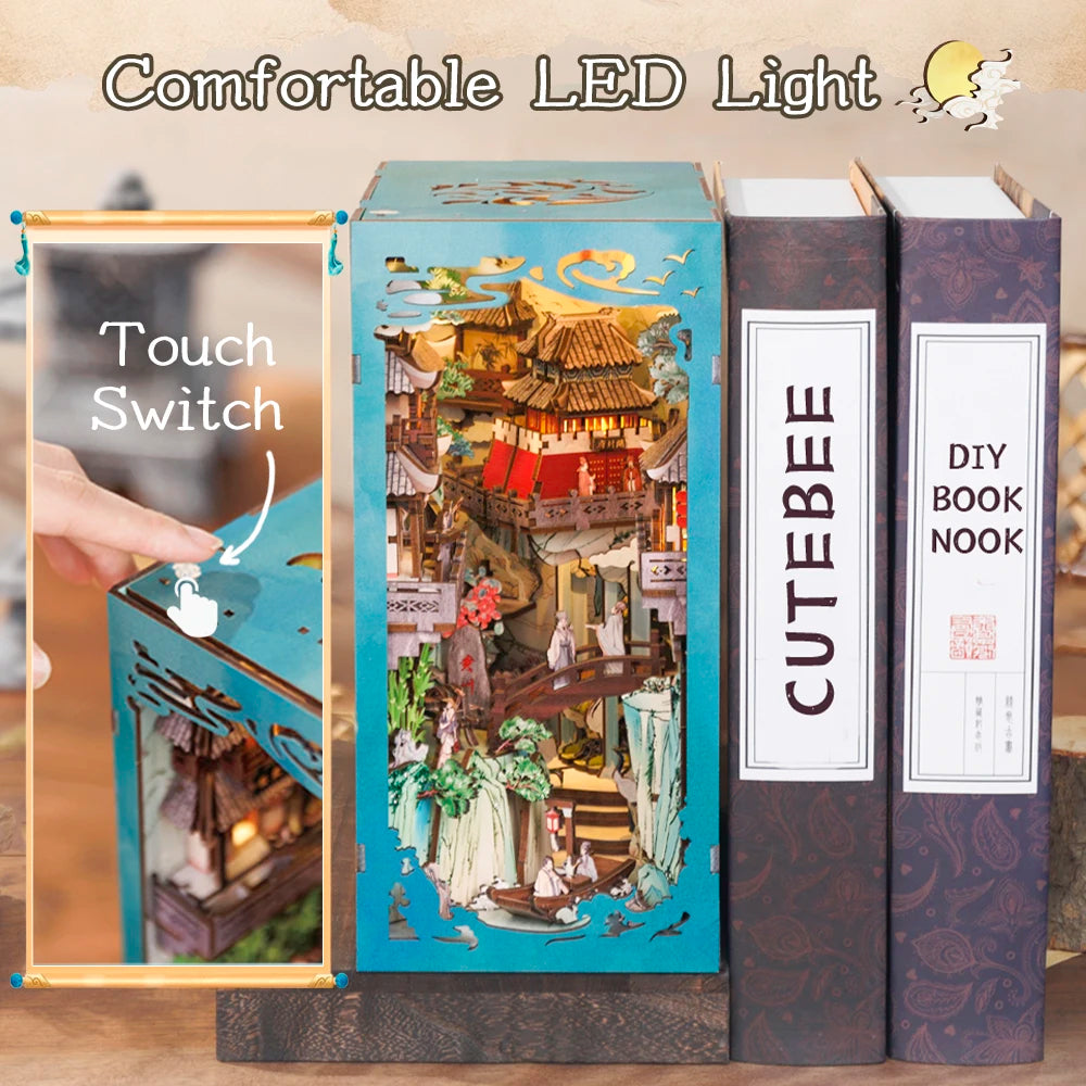 CUTEBEE EK-01B DIY Wooden Book Nook Kit (Su Dongpo's Life)