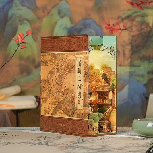 Tonecheer TQ532 - 3D wooden booknook - Qingming Riverside