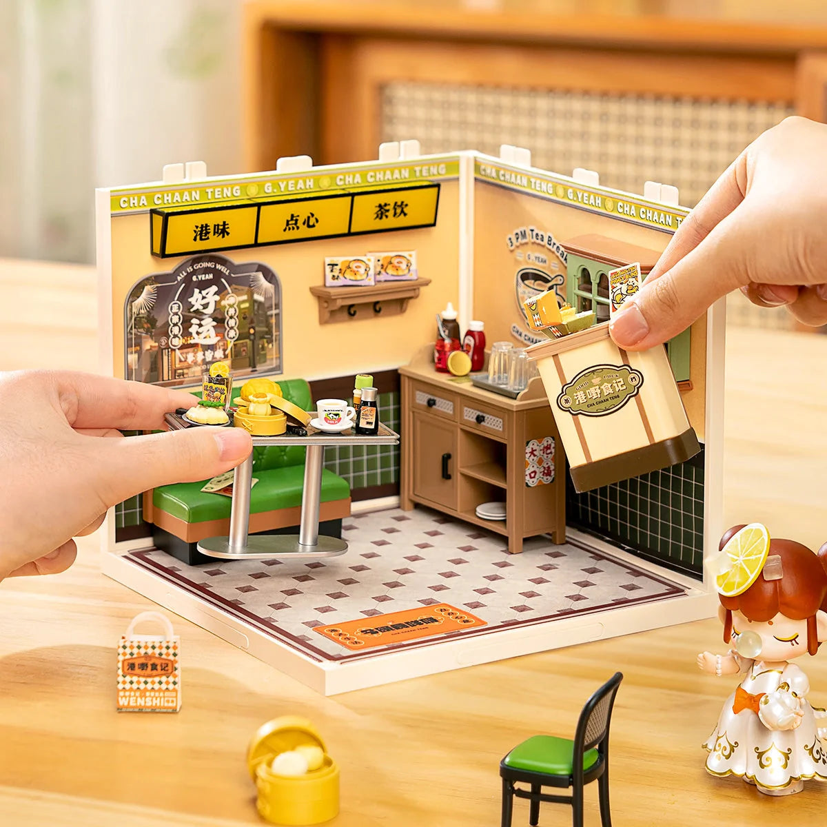 Robotime - Rolife Hong Kong Bites Cafe Super Creator DW021