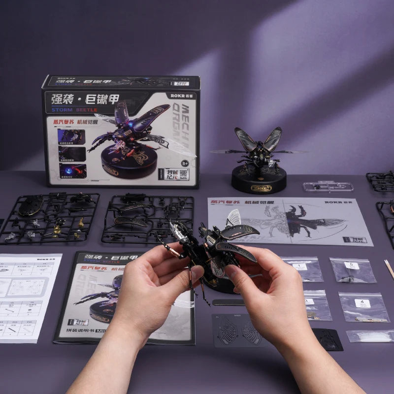 Robotime ROKR MI03  Storm Beetle Model DIY 3D Puzzle