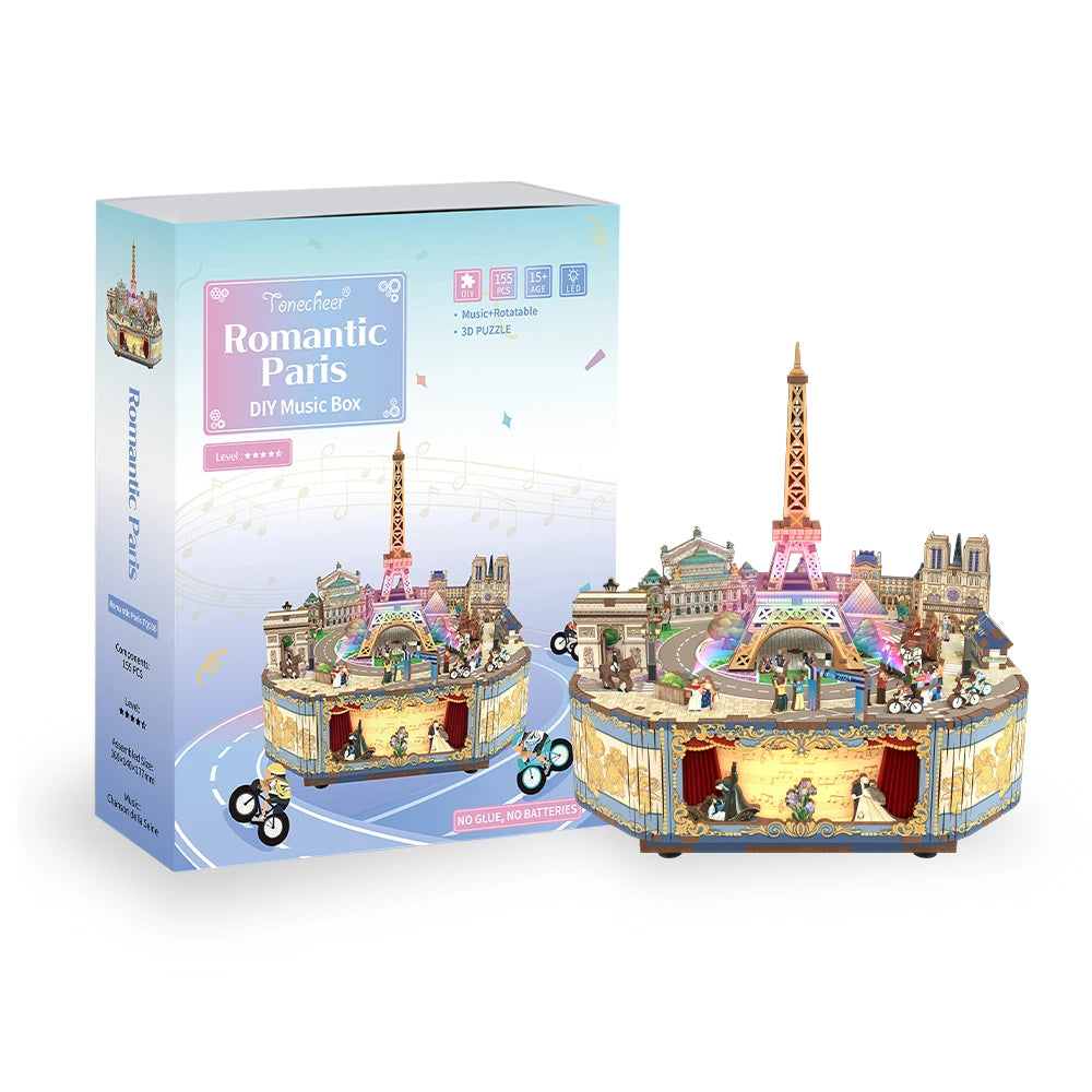 TONECHEER TQ036 Romantic Paris Music Box