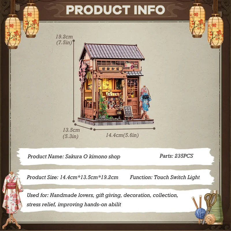 Pre-order Cutebee CWGC223 Sajura O Kimono Shop Japanese Housing series