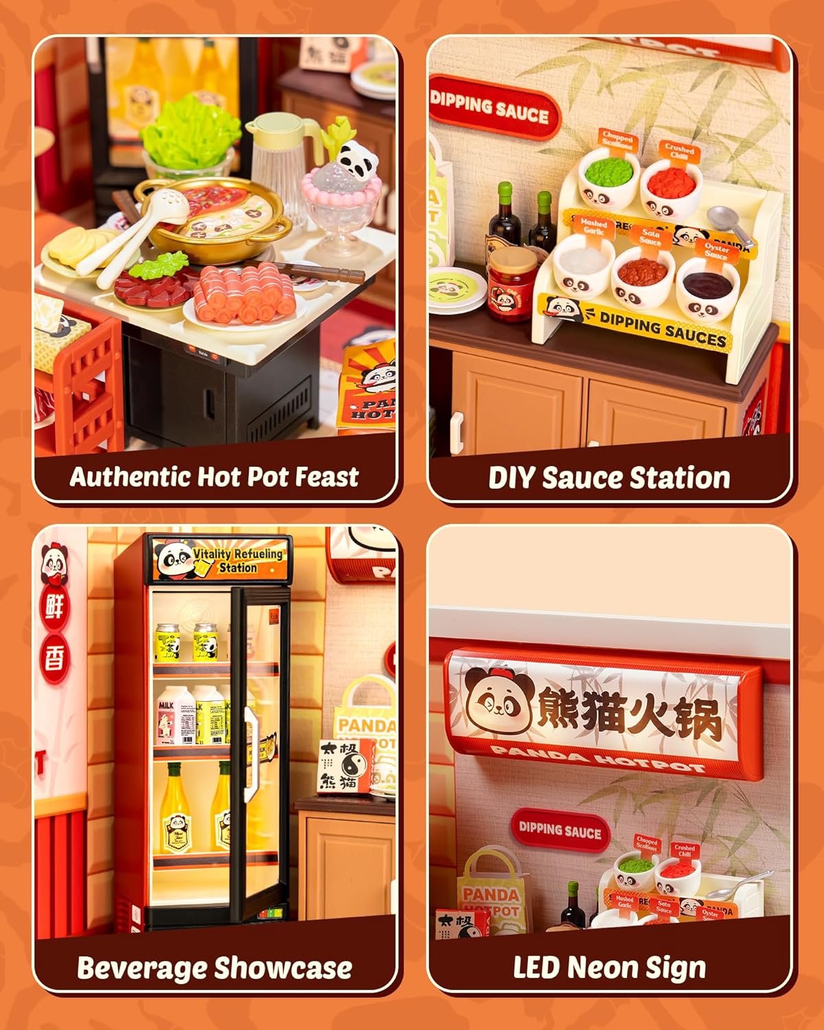 Robotime - Rolife Super Creator DW020 Panda Hot Pot