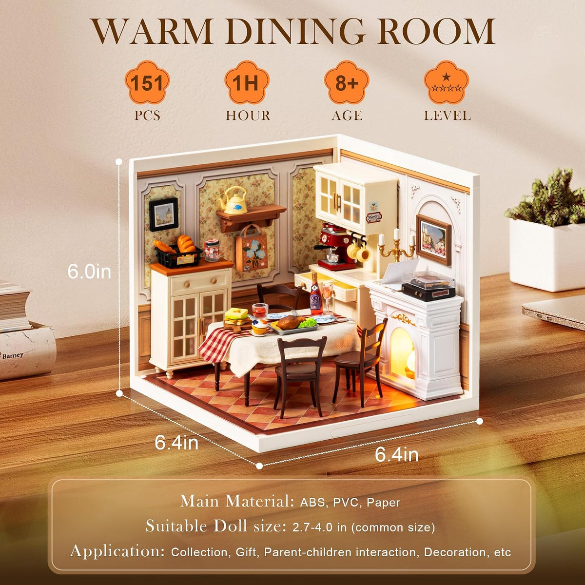 Robotime - DW015B Warm Dining Room