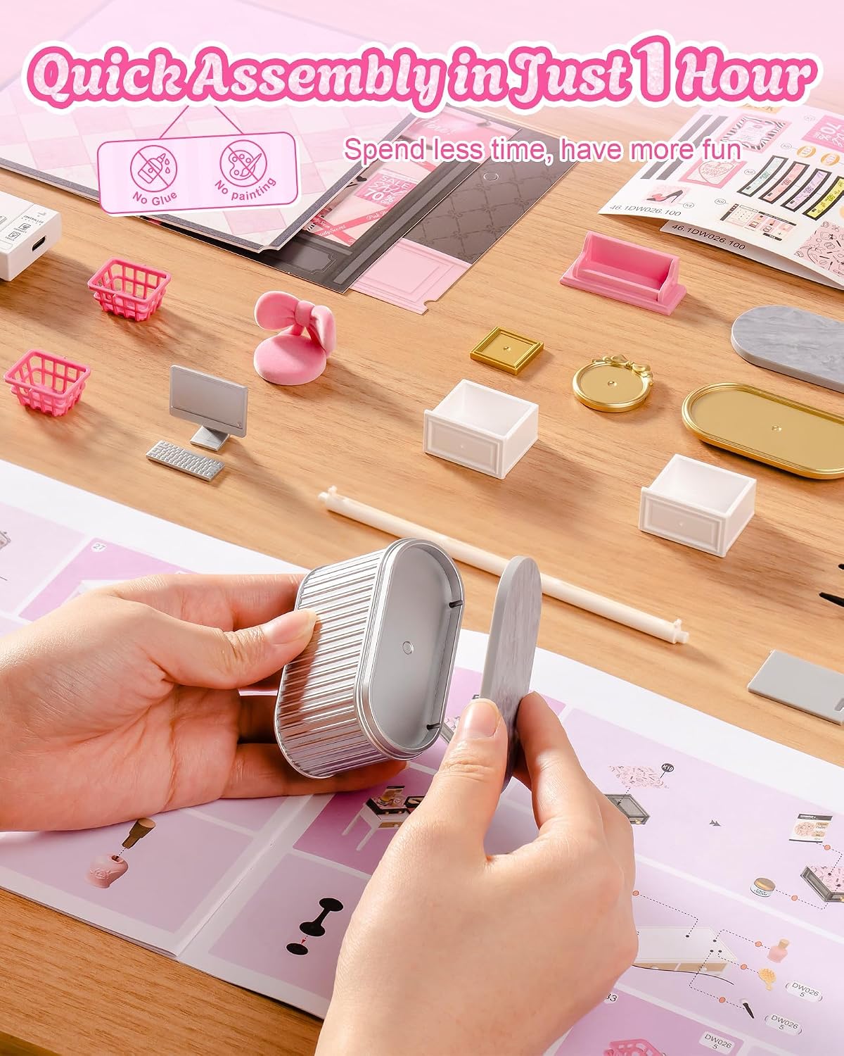 Robotime - DW026 - Rolife Pink Beauty Secret