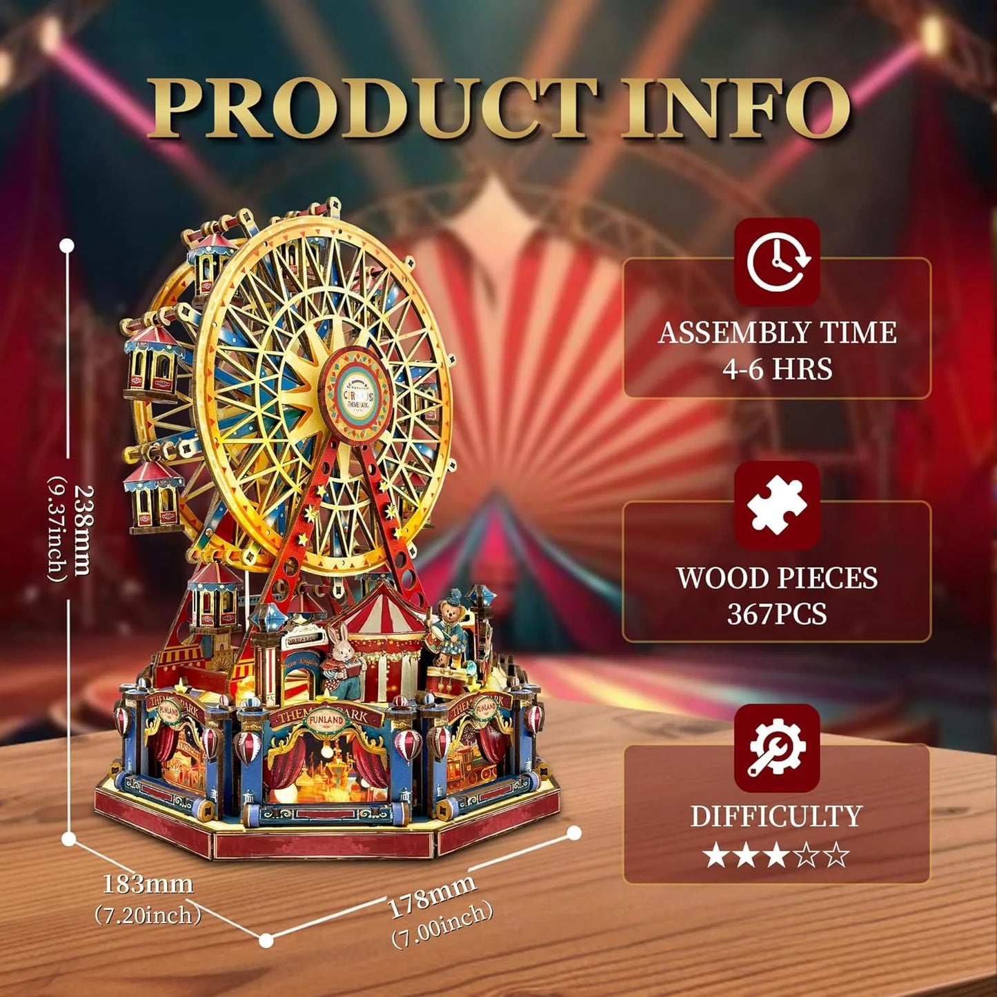 (Pre-order) Hamaileon SQ69 Century Ferris Wheel Music Box