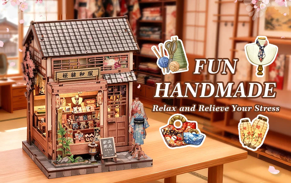 Pre-order Cutebee CWGC223 Sajura O Kimono Shop Japanese Housing series