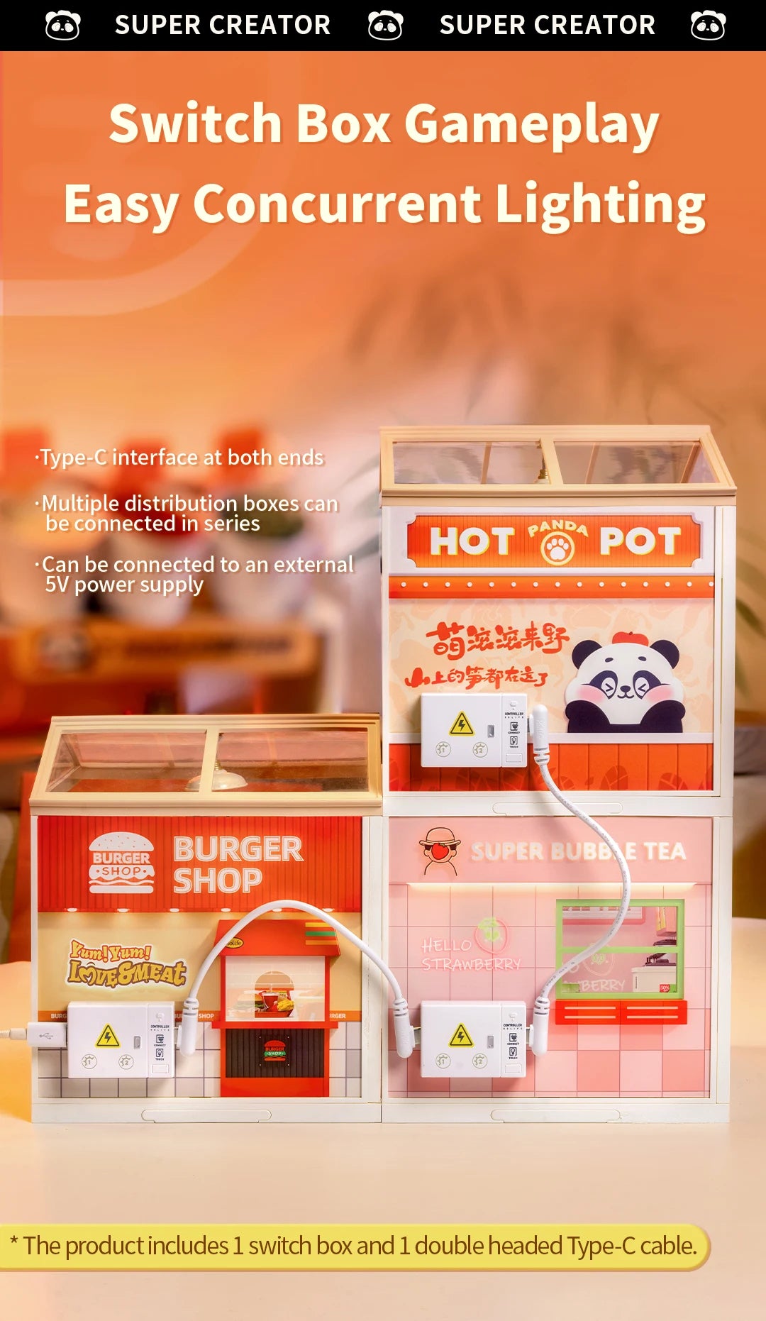 Robotime - Rolife Super Creator DW020 Panda Hot Pot