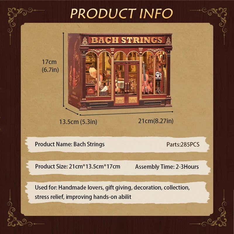 Cutebee CWGB404 - Bach String booknook