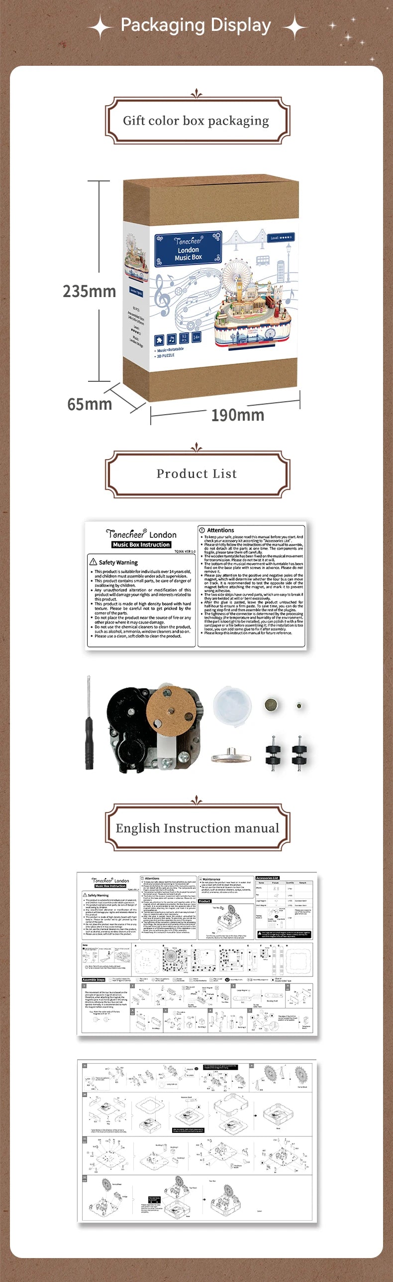 Tonecheer TQ 066 - London Music Box