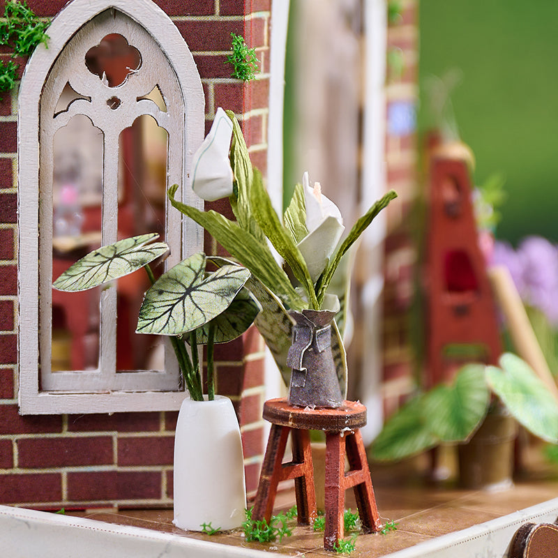 Knowme IIE Create Minature Dollhouse series K076 Mitsukasku Hanaya (with Led Light)