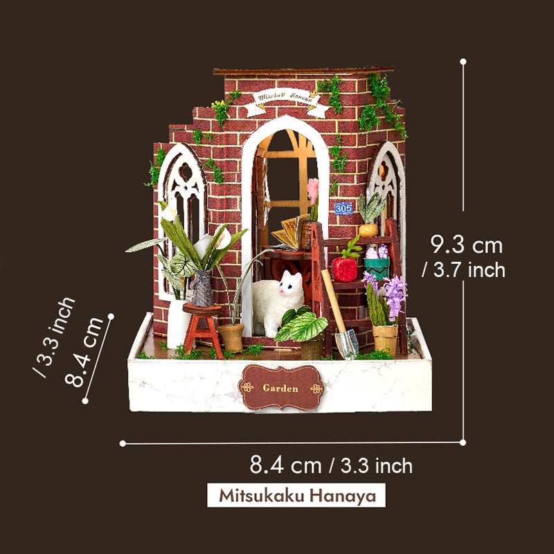 Knowme IIE Create Minature Dollhouse series K076 Mitsukasku Hanaya (with Led Light)