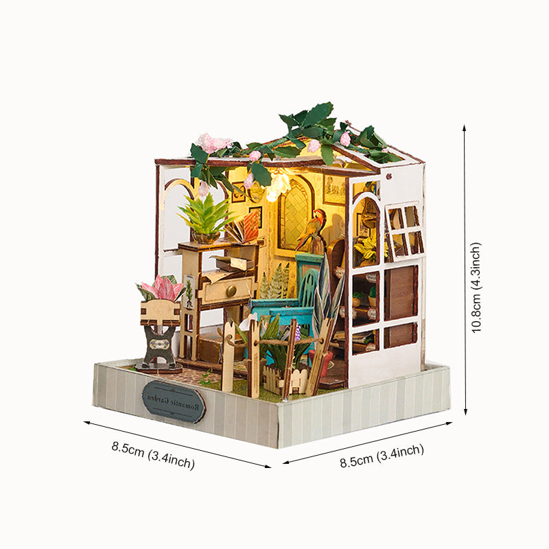 Knowme IIE Create Minature Dollhouse series K080 Flower Time Arts (with Led Light)