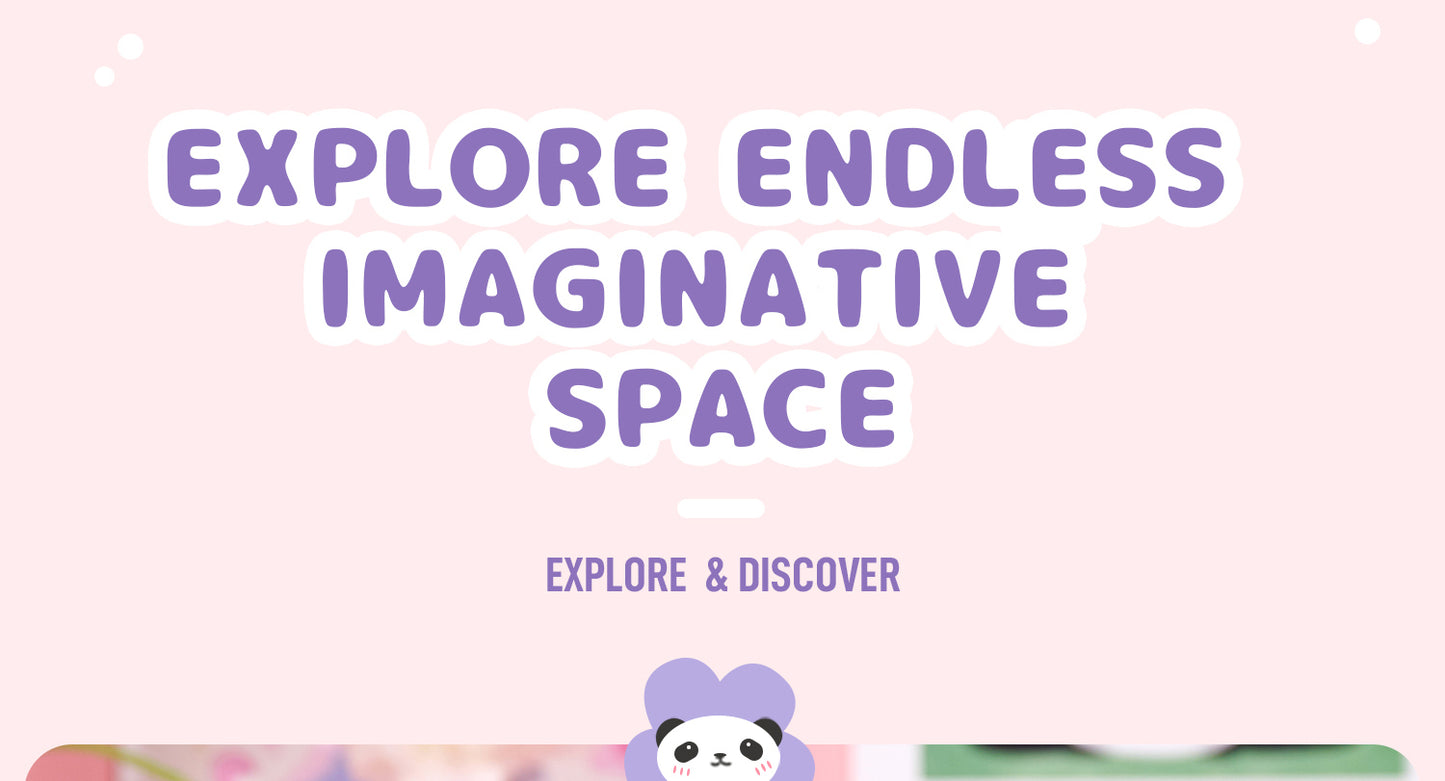 Knowme microcosms Miniature dollhouse  - P-1015 - Panda bedroom