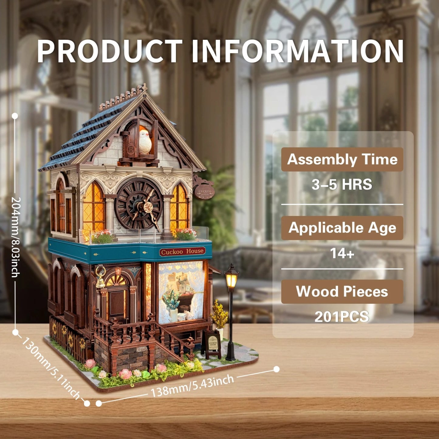 Hamaileon SQ-61 Cuckoo Clock House Kit