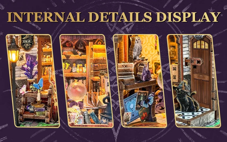 (Pre-order) Hamaileon SQ71 Time Magic Club Retro Clock 3D Book Nook Wooden Puzzle