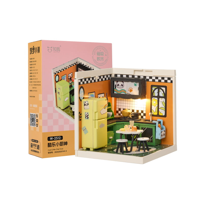 Knowme IIECREATE Super Dreammaker series Magnetic Puzzle Plastic Wood for Dollhouse