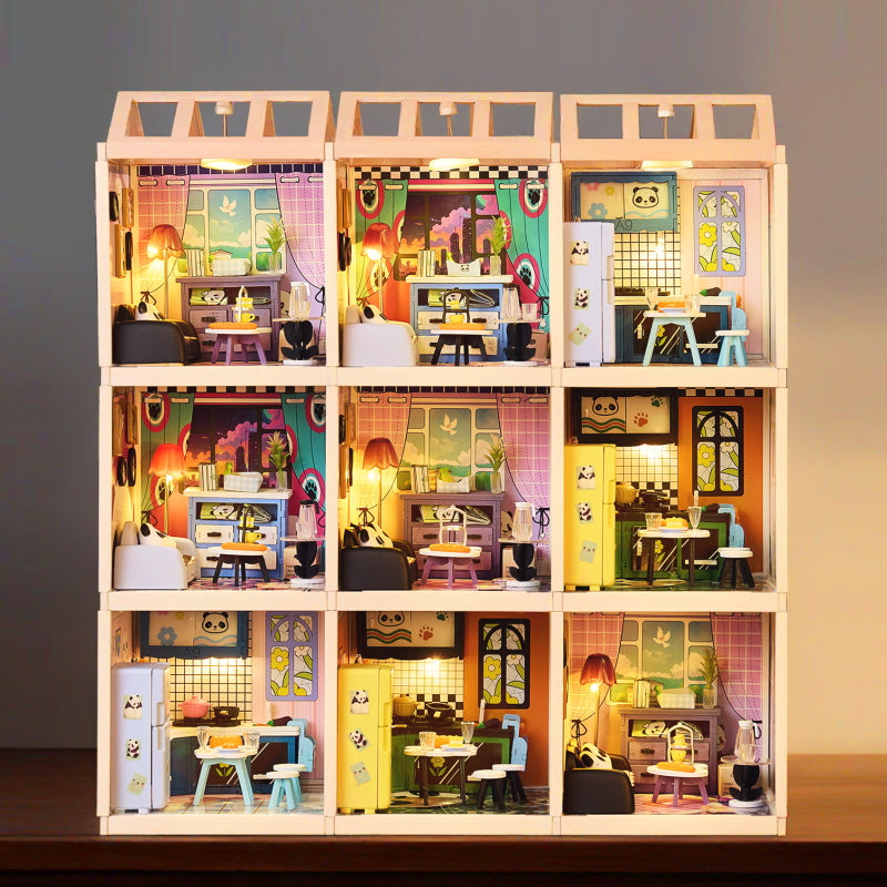 Knowme IIECREATE Super Dreammaker series Magnetic Puzzle Plastic Wood for Dollhouse