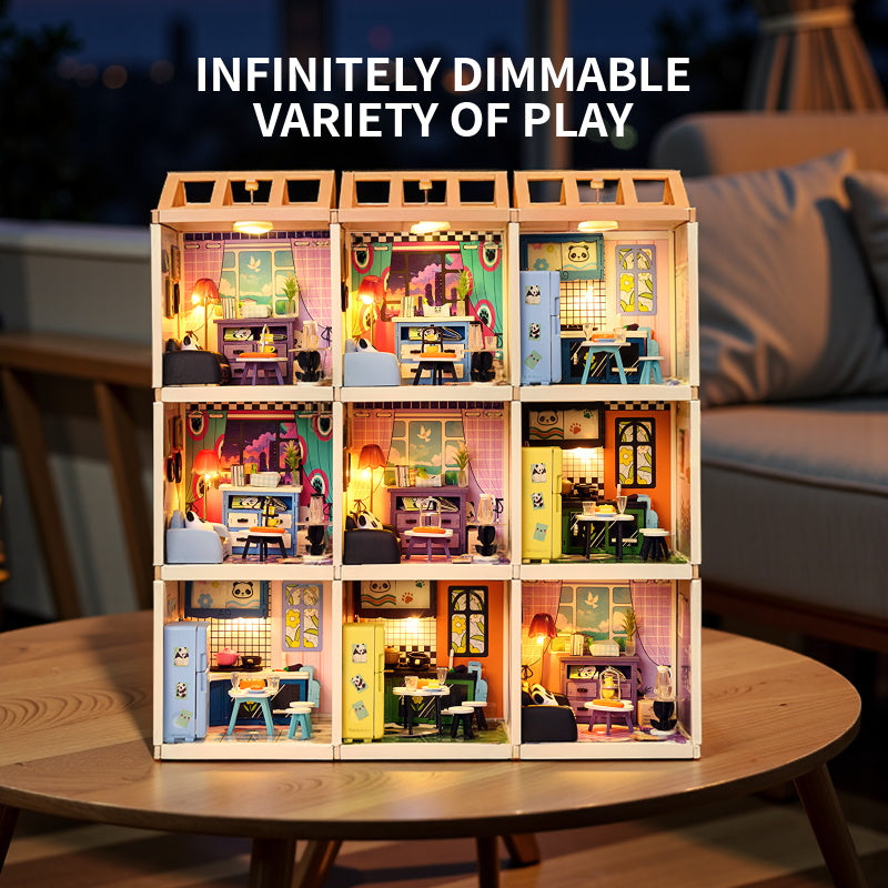 Knowme IIECREATE Super Dreammaker series Magnetic Puzzle Plastic Wood for Dollhouse