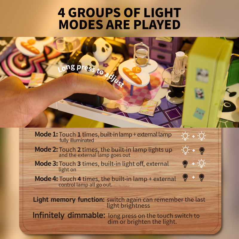 Knowme IIECREATE Super Dreammaker series Magnetic Puzzle Plastic Wood for Dollhouse