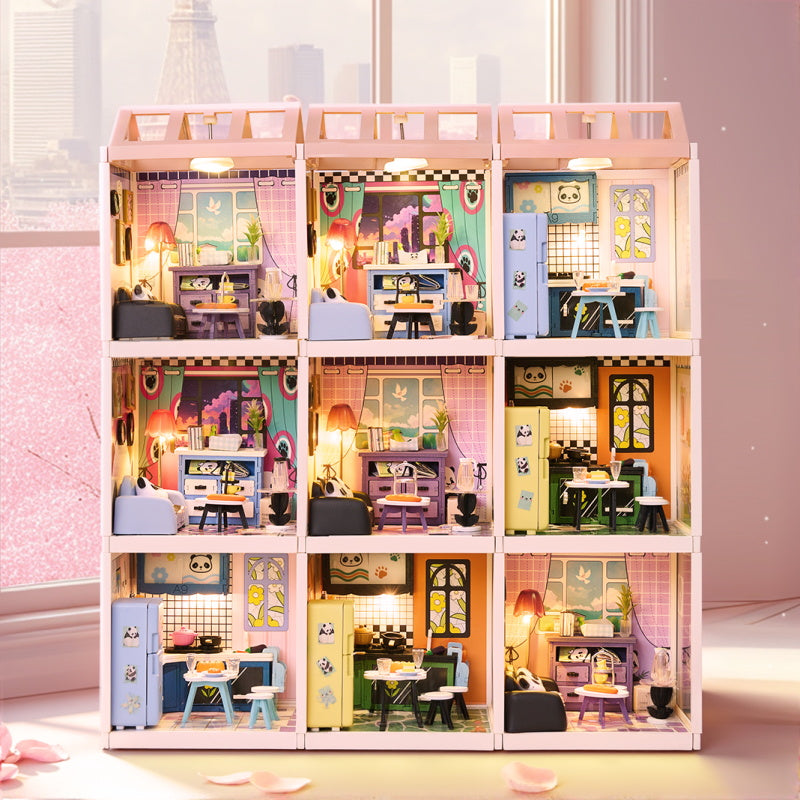 Knowme IIECREATE Super Dreammaker series Magnetic Puzzle Plastic Wood for Dollhouse